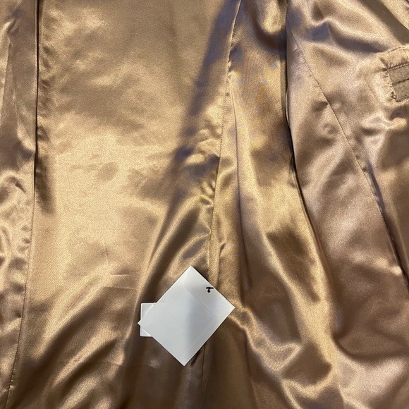 NWT Beautiful DKNY mid length mid weight brown coat - Picture 8 of 11